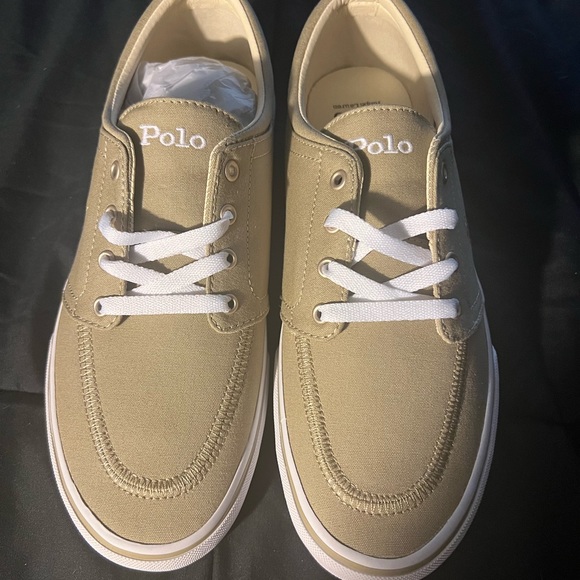 Polo Ralph Lauren Tan Canvas Shoe - Size 10 (Men) - Picture 1 of 6